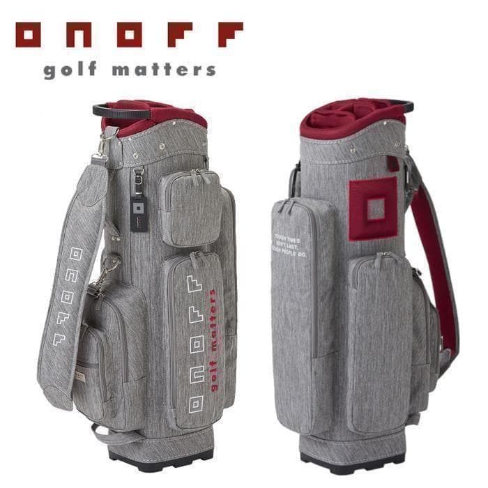 新品 ONOFF オノフ キャディバッグ OB0225 アッシュグレー