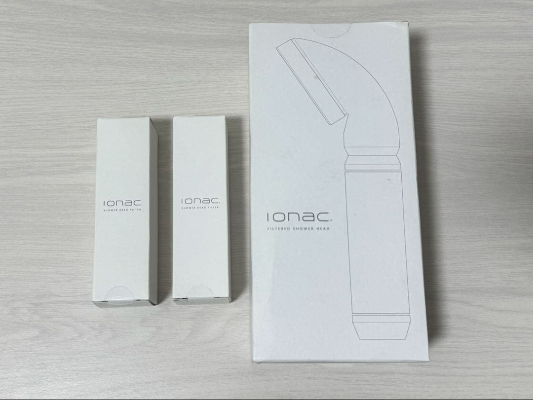 イオナックシャワーヘッド本体 & 交換フィルター2本セット