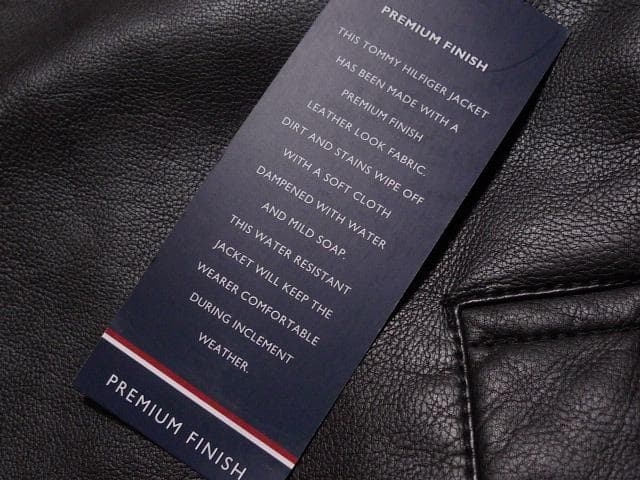 【大きい】2XL3XL日本サイズ位トミーヒルフィガーUS本革調レザージャケット茶