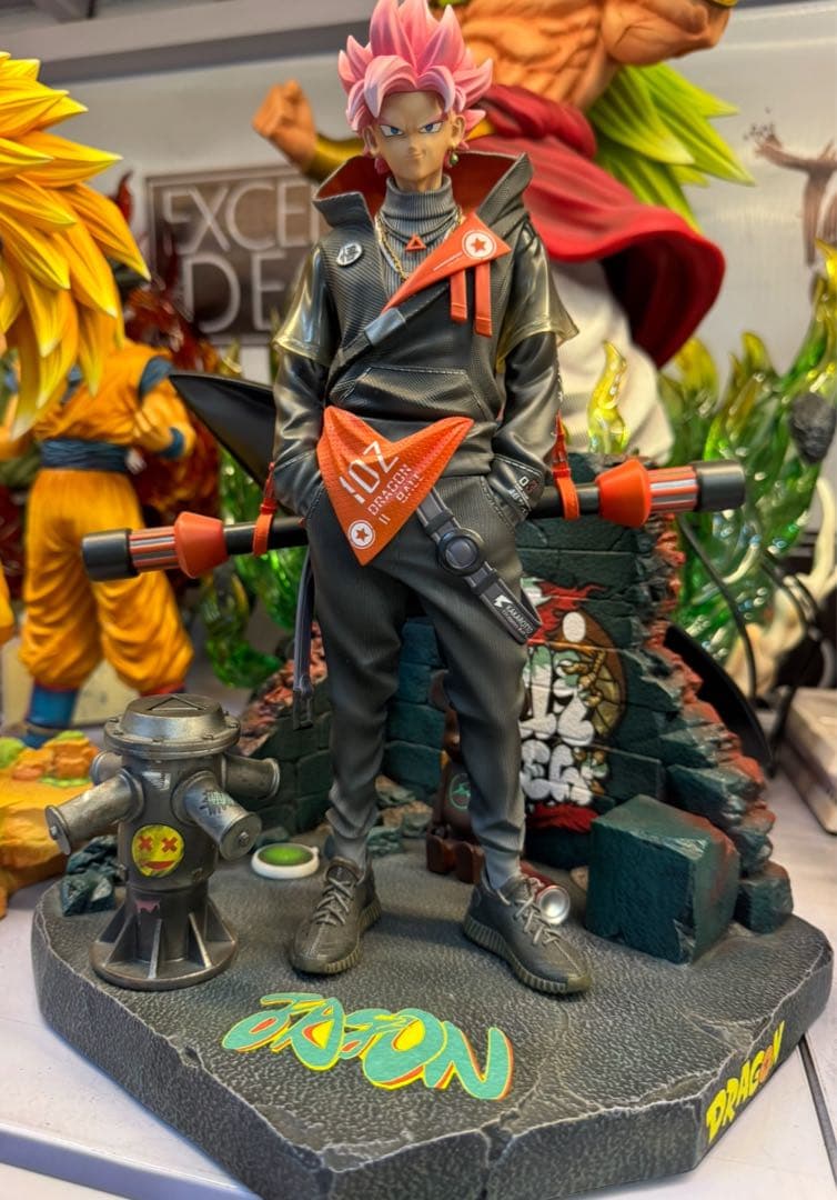 【ドラゴンボール】悟空ゴクウブラック×スーパーサイヤ人 ガレージキットフィギュア