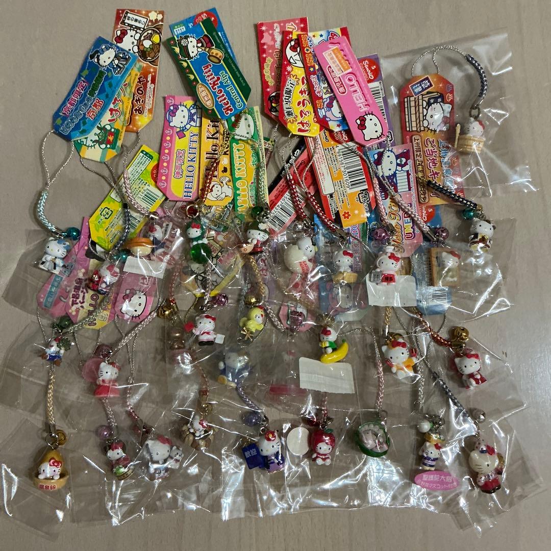 ご当地キティ ストラップ レア 根付け 30個 まとめ売り