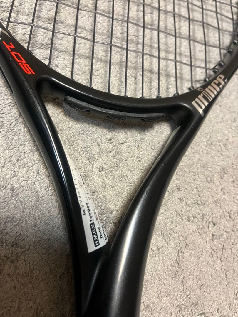 プリンスラケットエックスＸ(105，270グラム、G2)テニス