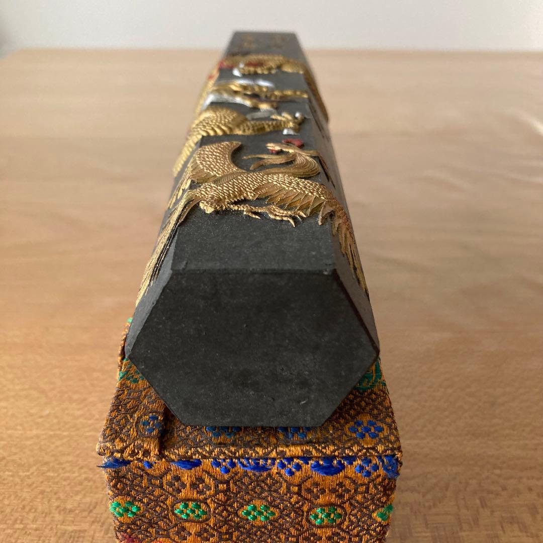 【希少】未使用　470g 龍翔鳳舞　胡開文　書道　墨　中国墨