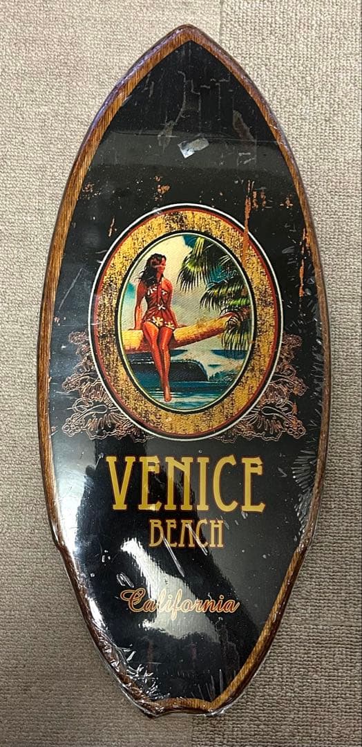 【LAで購入】サーフボード型木製ディスプレイ