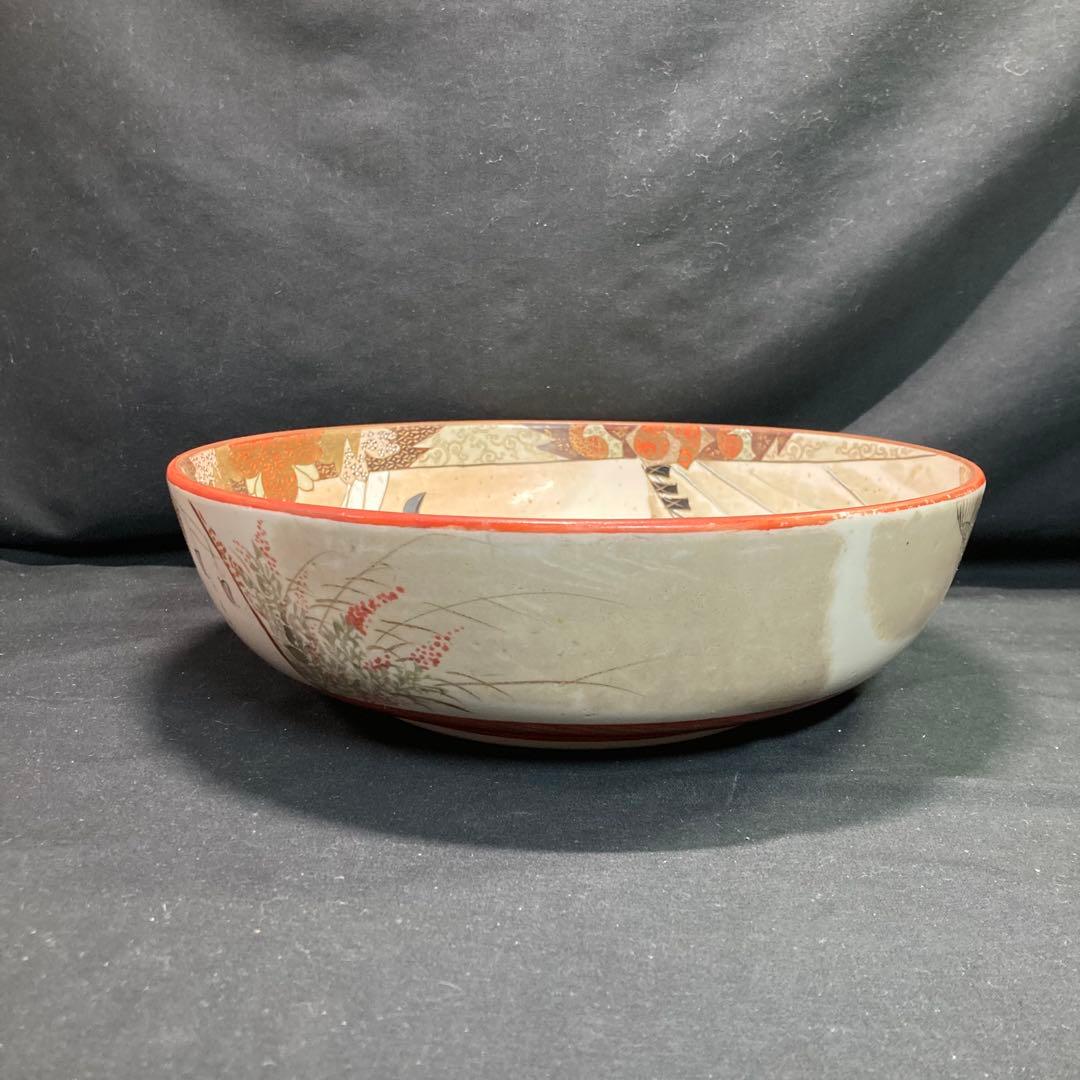 《九谷焼》加賀九谷製 金彩染錦 武者絵 大鉢 3サイズセット