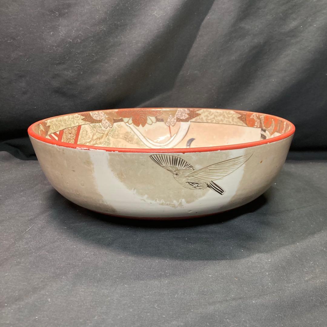 《九谷焼》加賀九谷製 金彩染錦 武者絵 大鉢 3サイズセット