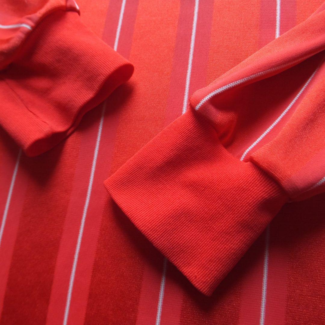 90年代 帝京高校　Admiral 赤 ストライプ 長袖シャツ