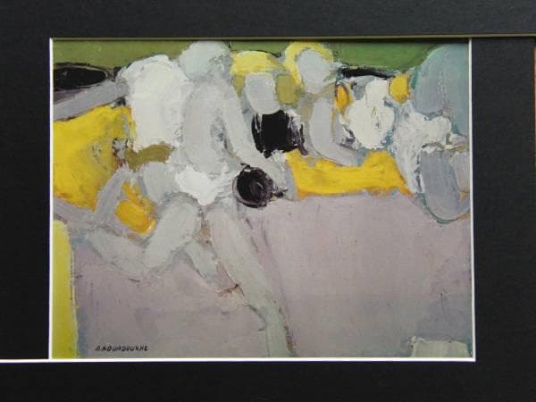 ドニーズ・ブルドックス、走る人、超希少額装用画版、新品額装付