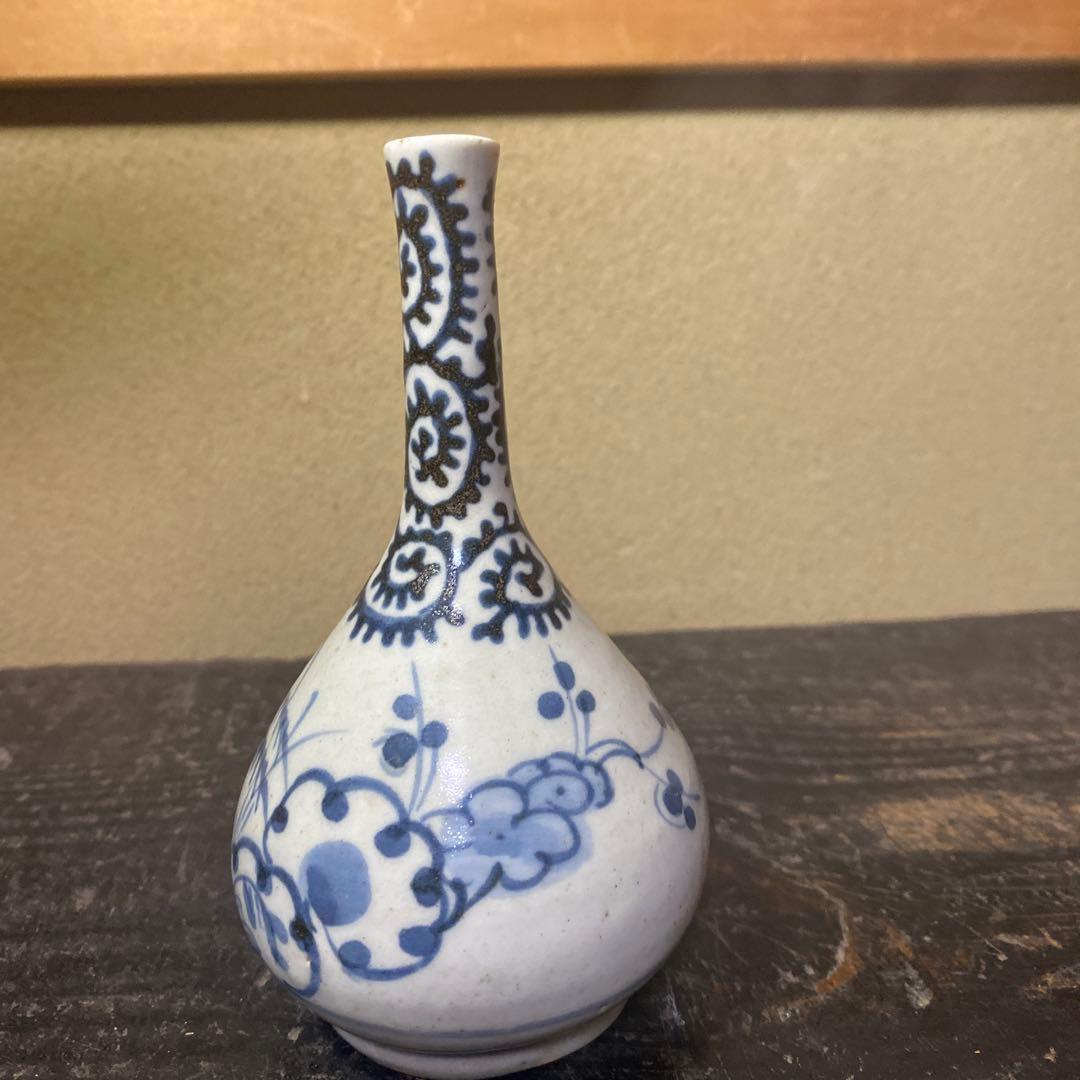 古伊万里たこ唐草徳利