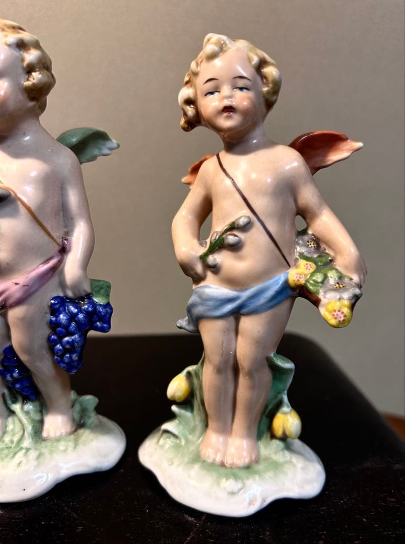 ドイツ　名窯　Bock Wallendorf ヴァレンドルフ　天使　4体セット