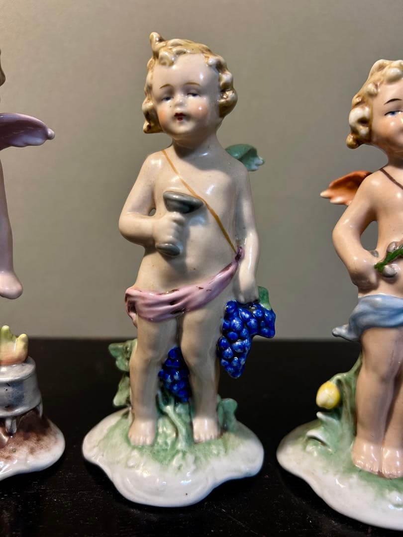 ドイツ　名窯　Bock Wallendorf ヴァレンドルフ　天使　4体セット