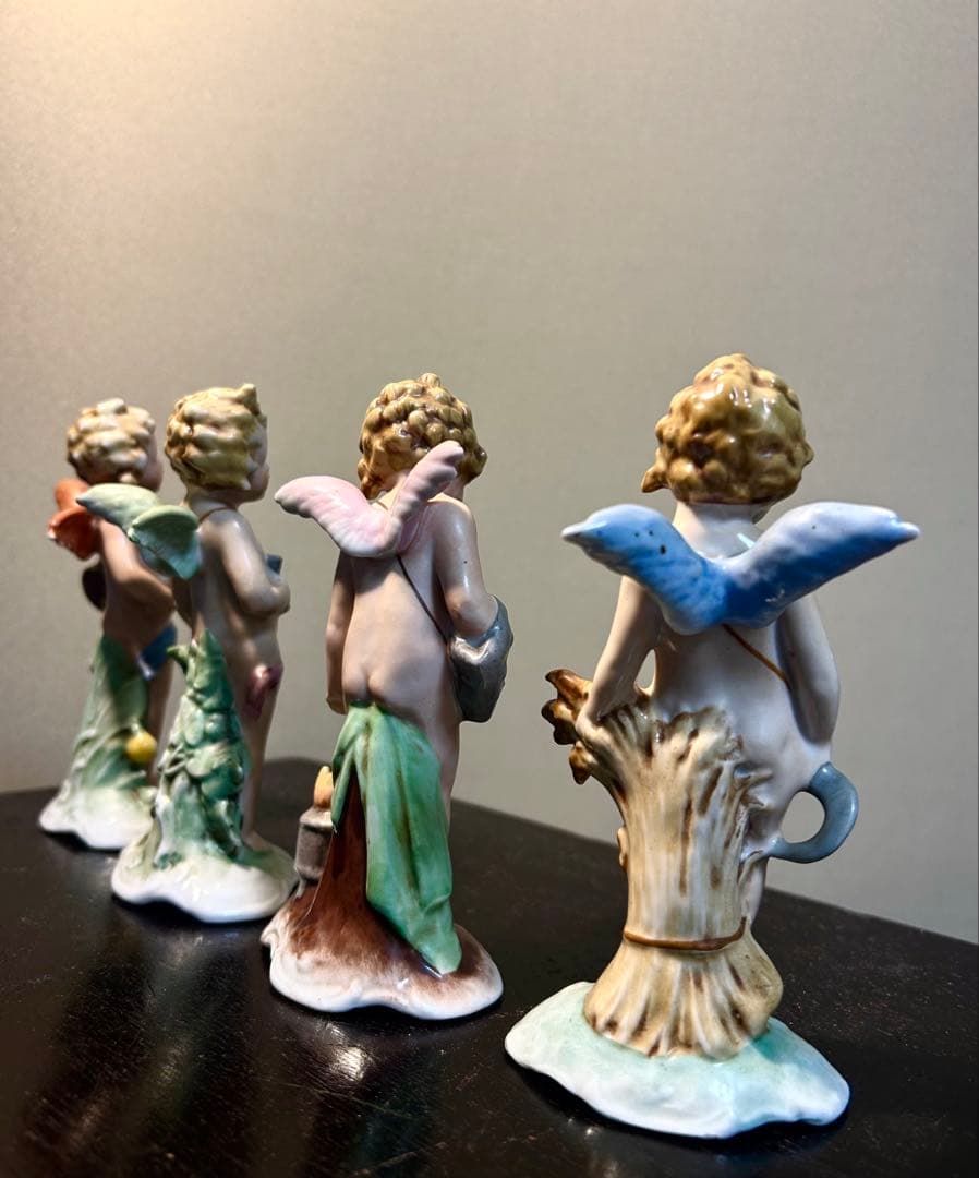 ドイツ　名窯　Bock Wallendorf ヴァレンドルフ　天使　4体セット