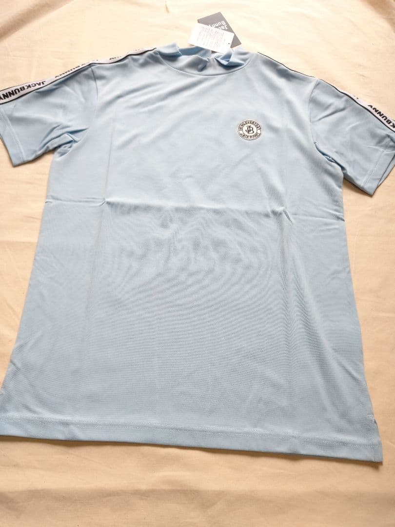 ブルー 3サイズS モックネックシャツ ジャックバニー 新品 ゴルフウェア