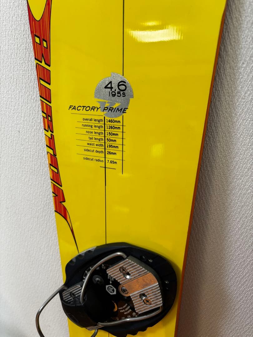 BURTON アルペンボードFactory Prime 4.6 希少