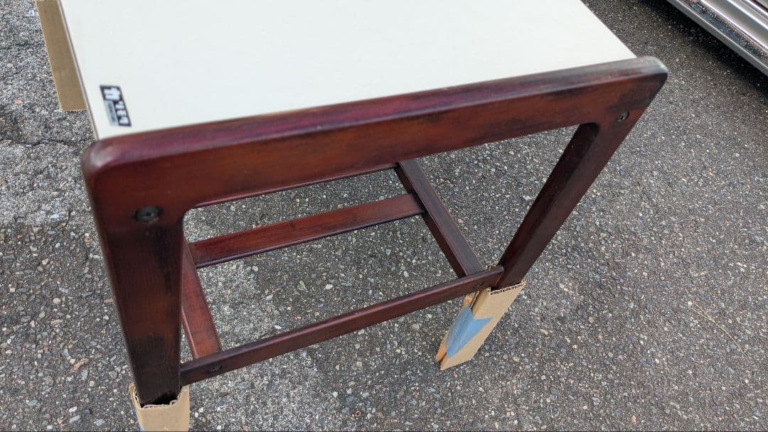 【最終値下げ】◆オールドカリモク 木製モダンテーブル ヴィンテージ