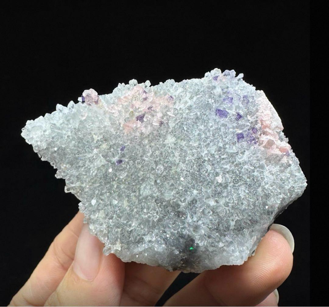 フローライト ロードクロサイト 水晶 共生石 鉱物標本 天然石 クォーツ