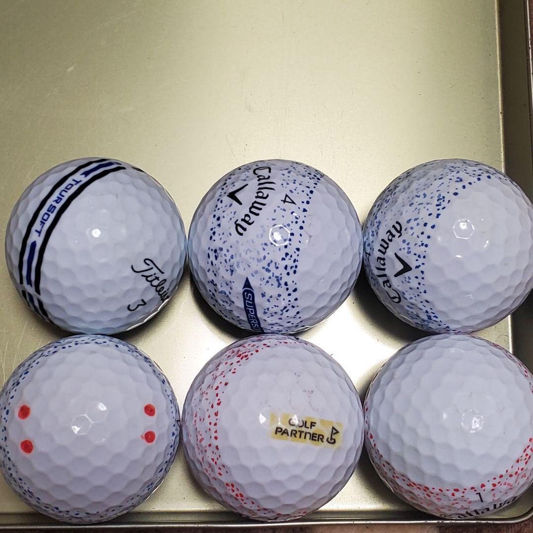 タイトリスト/キャロウェイ他ロストボール年式種類混合 360° 66個