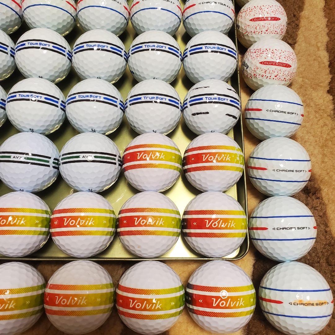 タイトリスト/キャロウェイ他ロストボール年式種類混合 360° 66個