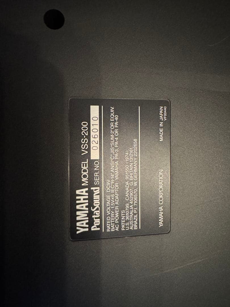 YAMAHA VSS-200 サンプラー キーボード vss 30ヤマハ