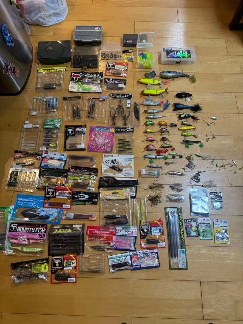 バス釣り引退セット　ジャッカル デプス ルアー ワーム