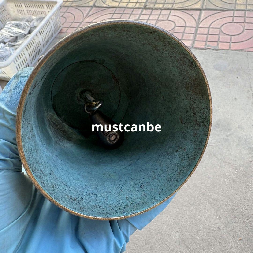 中国古美術 龍紋銅鐘 金属工芸 置物