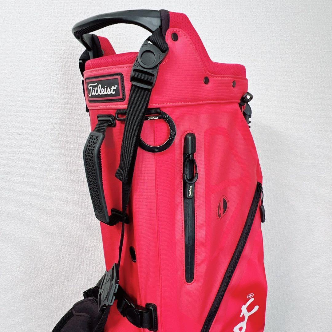 タイトリスト Players 4 スタンドキャディバッグ 4分割プレイヤーズ4赤
