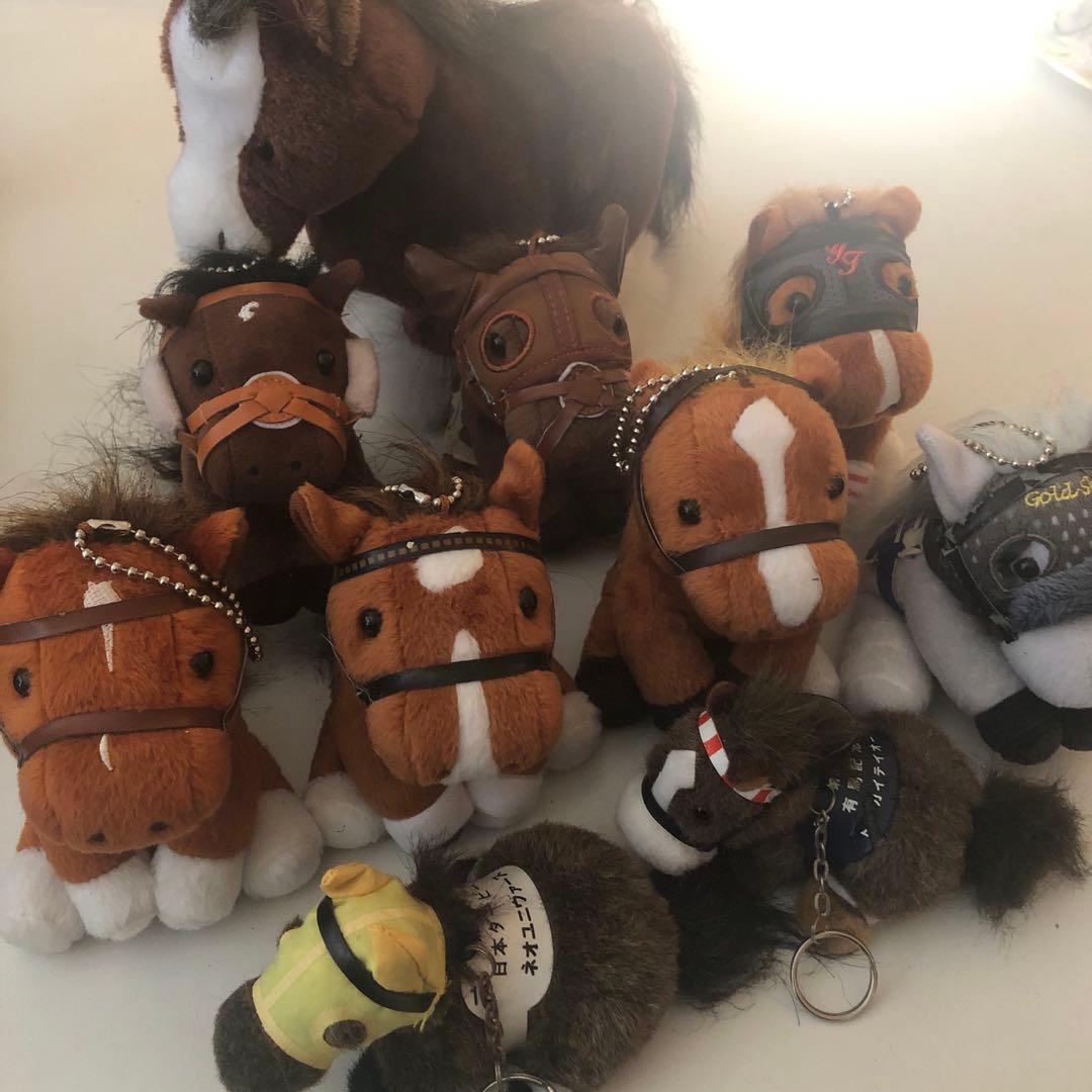 ♢送料込♢競馬　記念ホース　馬　ぬいぐるみ　キーホルダー　まとめ売り