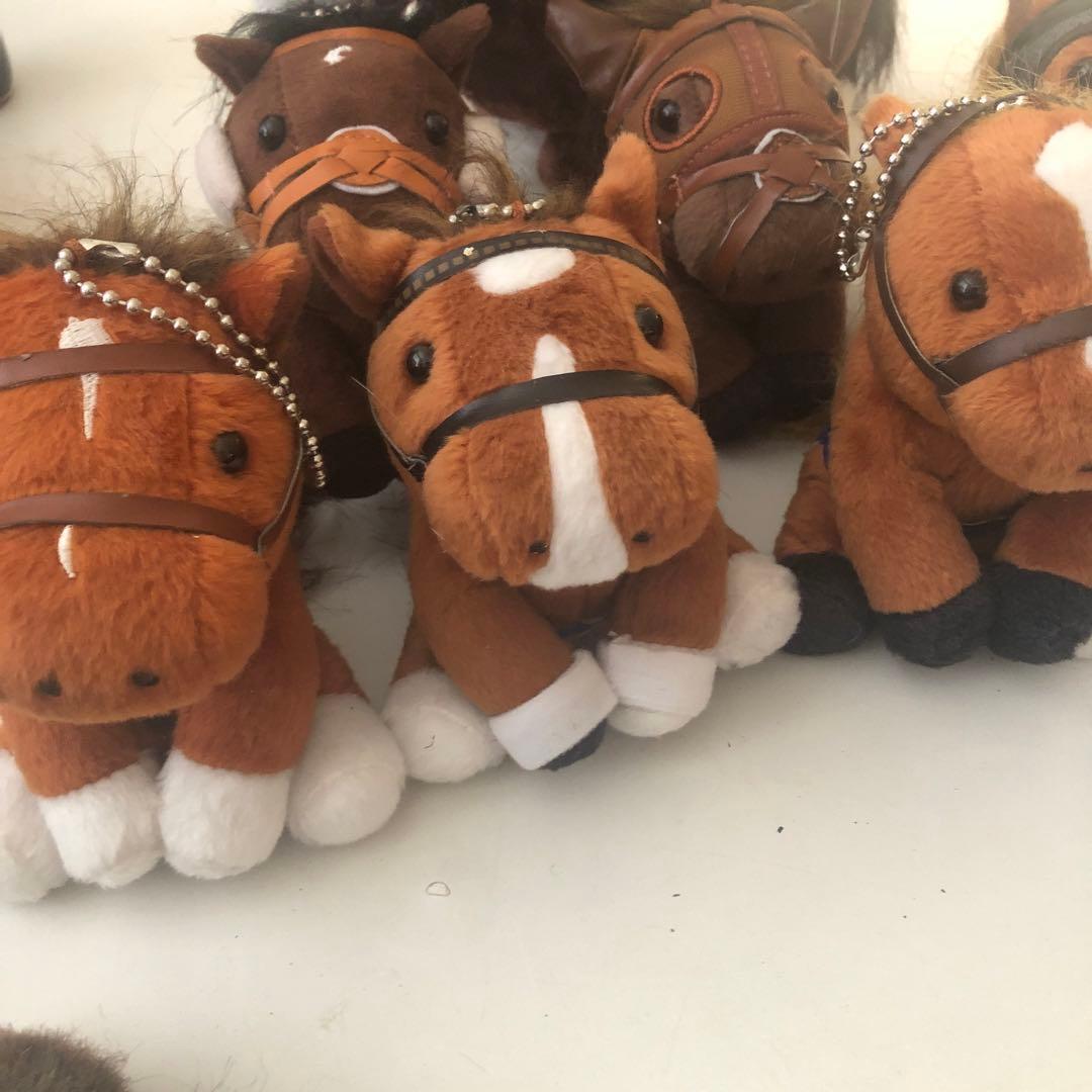 ♢送料込♢競馬　記念ホース　馬　ぬいぐるみ　キーホルダー　まとめ売り