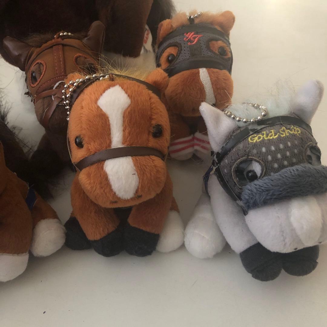 ♢送料込♢競馬　記念ホース　馬　ぬいぐるみ　キーホルダー　まとめ売り