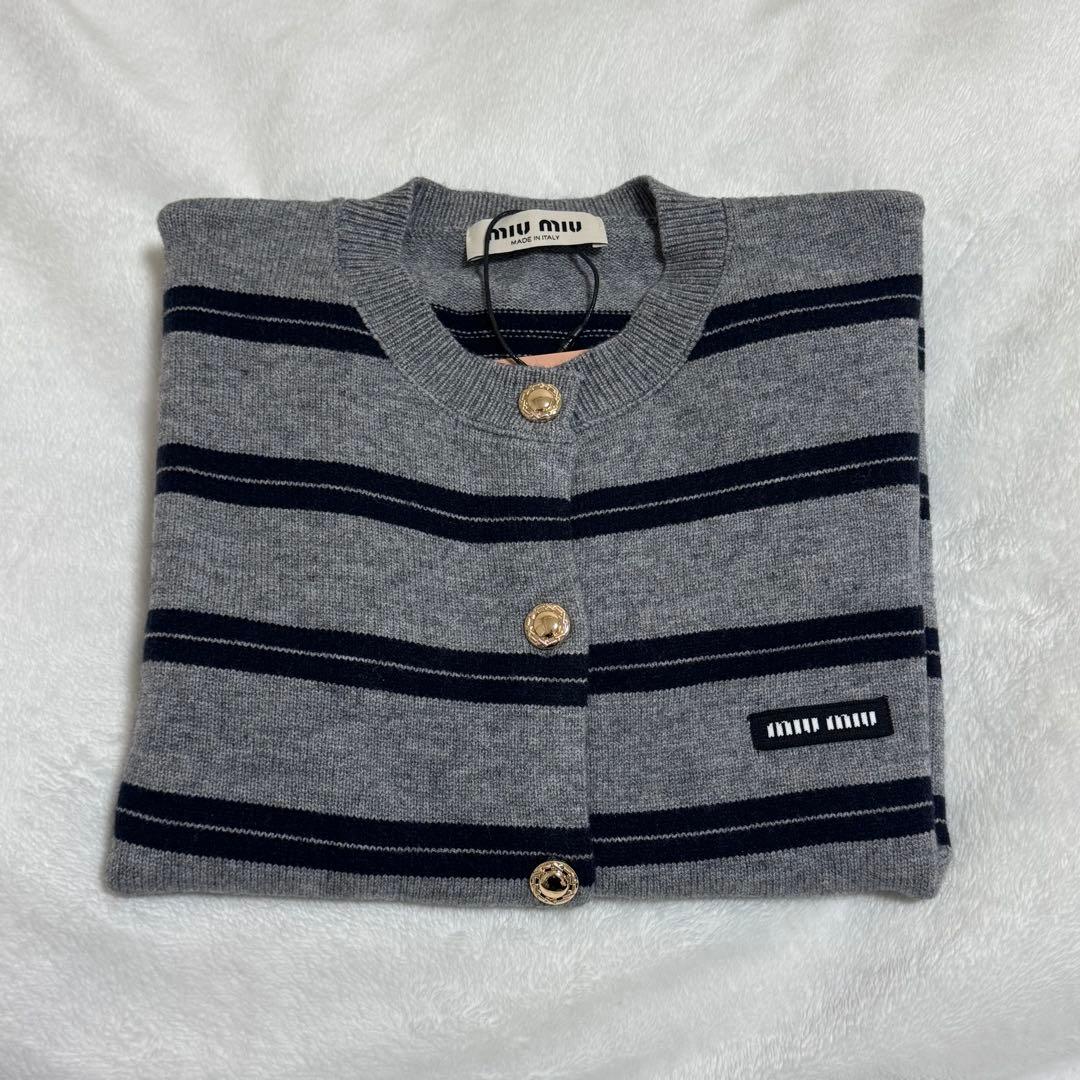 ミュウ ミュウ miu miu 韓国 服 長袖 春 秋 カーディガン
