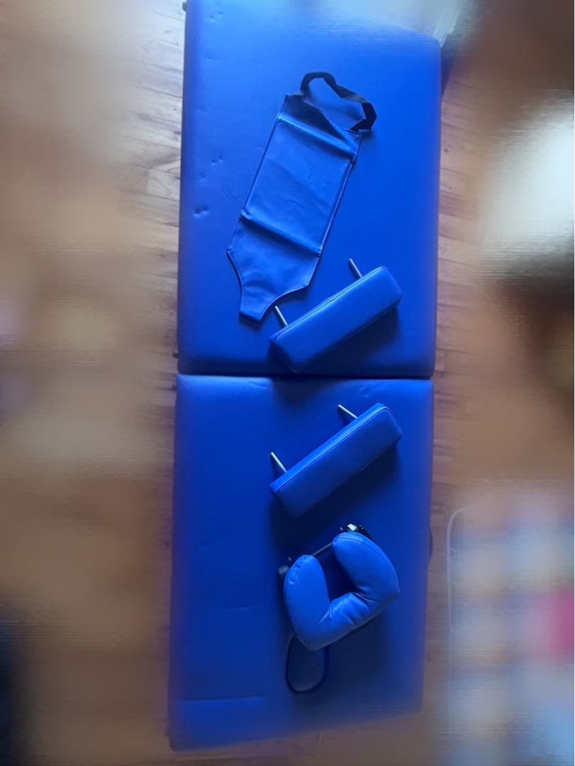 Sealav 折りたたみ式木製ベッド 青