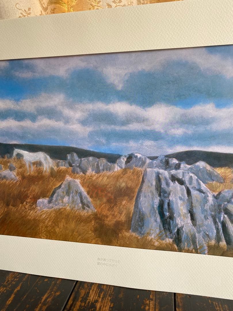 東山魁夷　白馬幻想　ポスター5枚セット　額装品