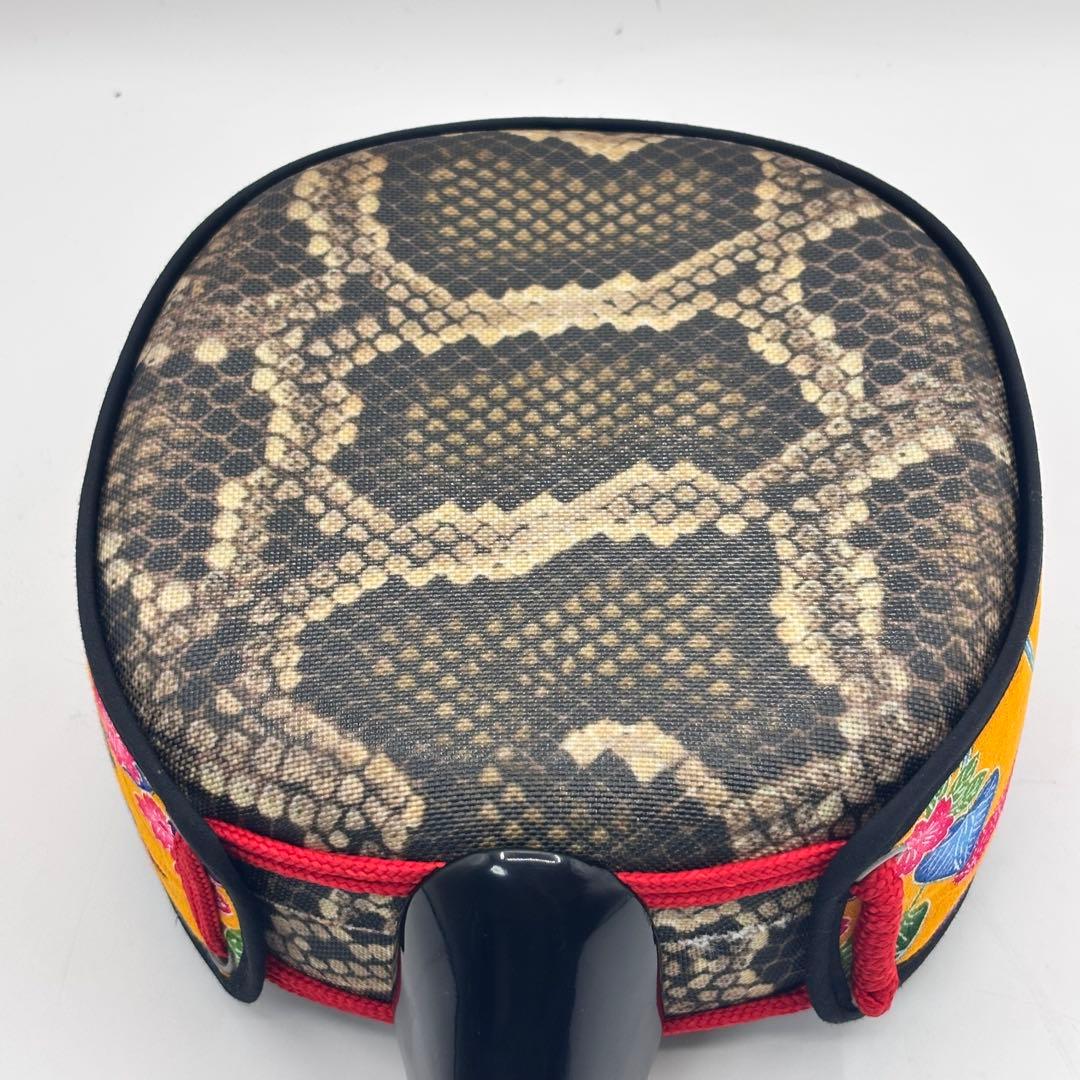 沖縄 三線 人工皮革 蛇柄 ソフトケース