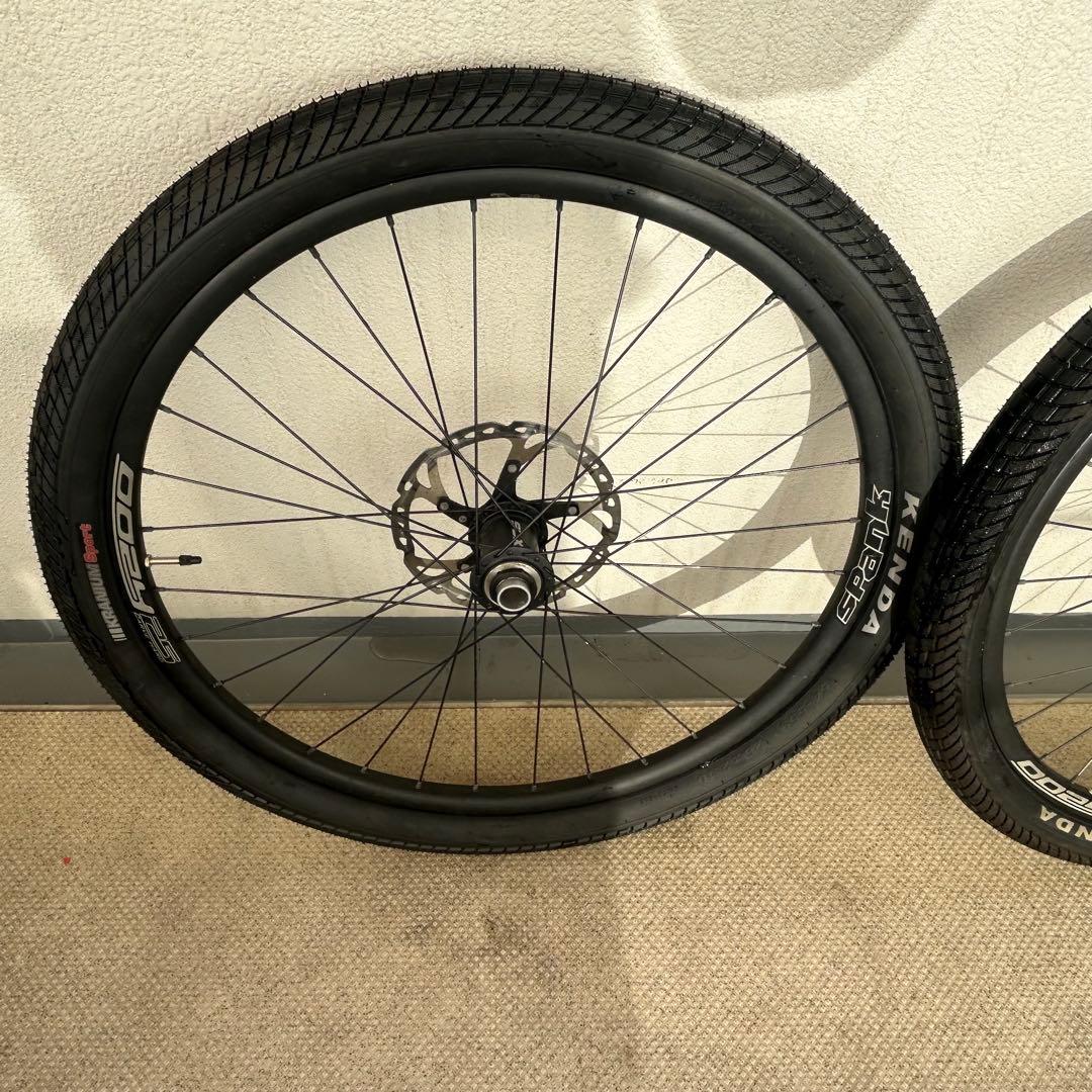 SPANK MTB用26インチ ホイールタイヤセット ディスクブレーキ付