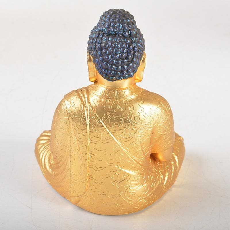 仏教美術　古銅鍍金　大日如來座像　仏像　ケース付　C　6436