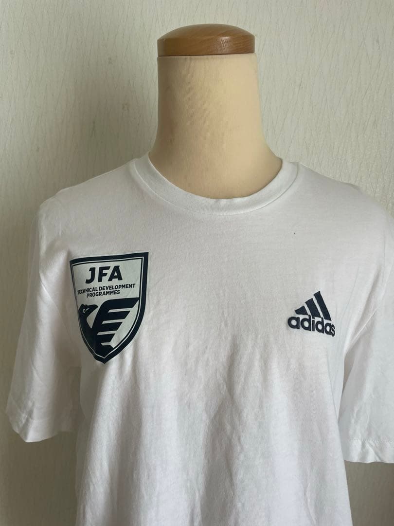 【JFA非売品】adidas JFA 半袖シャツ 白黒２枚セット　Mサイズ