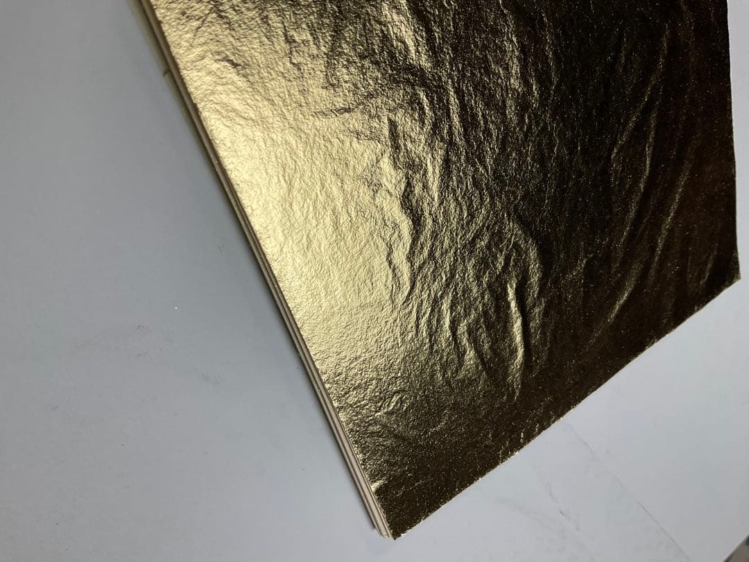 金箔145mm角と耳付き裁断前各500枚の出品