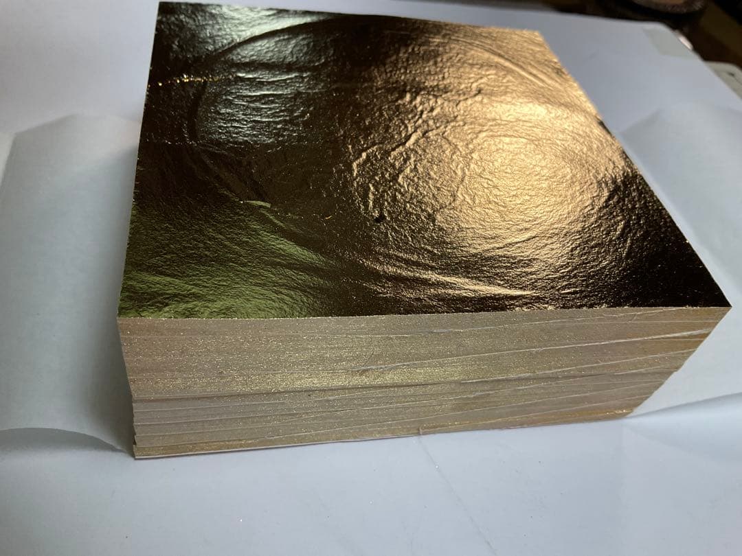 金箔145mm角と耳付き裁断前各500枚の出品