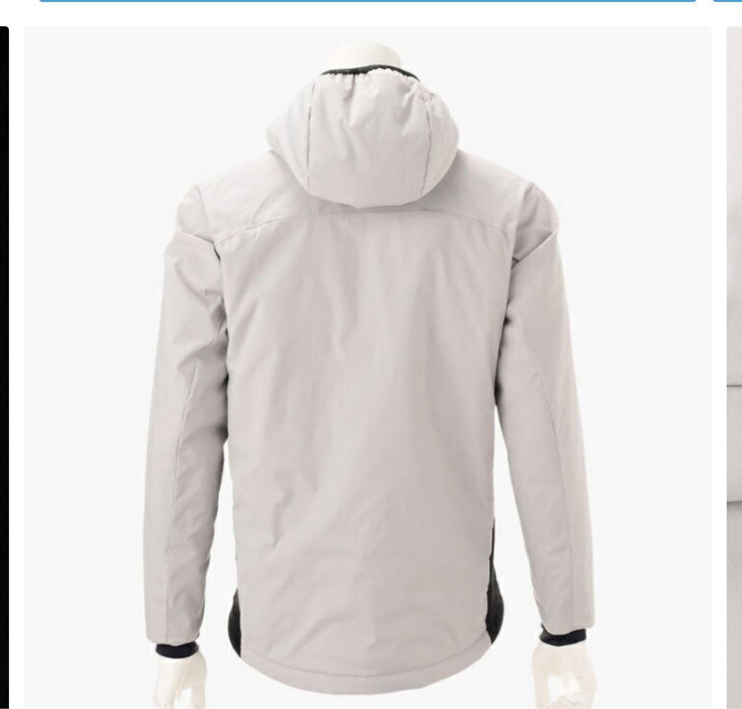 【nanao】ウォームダールパテッドパーカー メンズ 秋冬 Mグレー