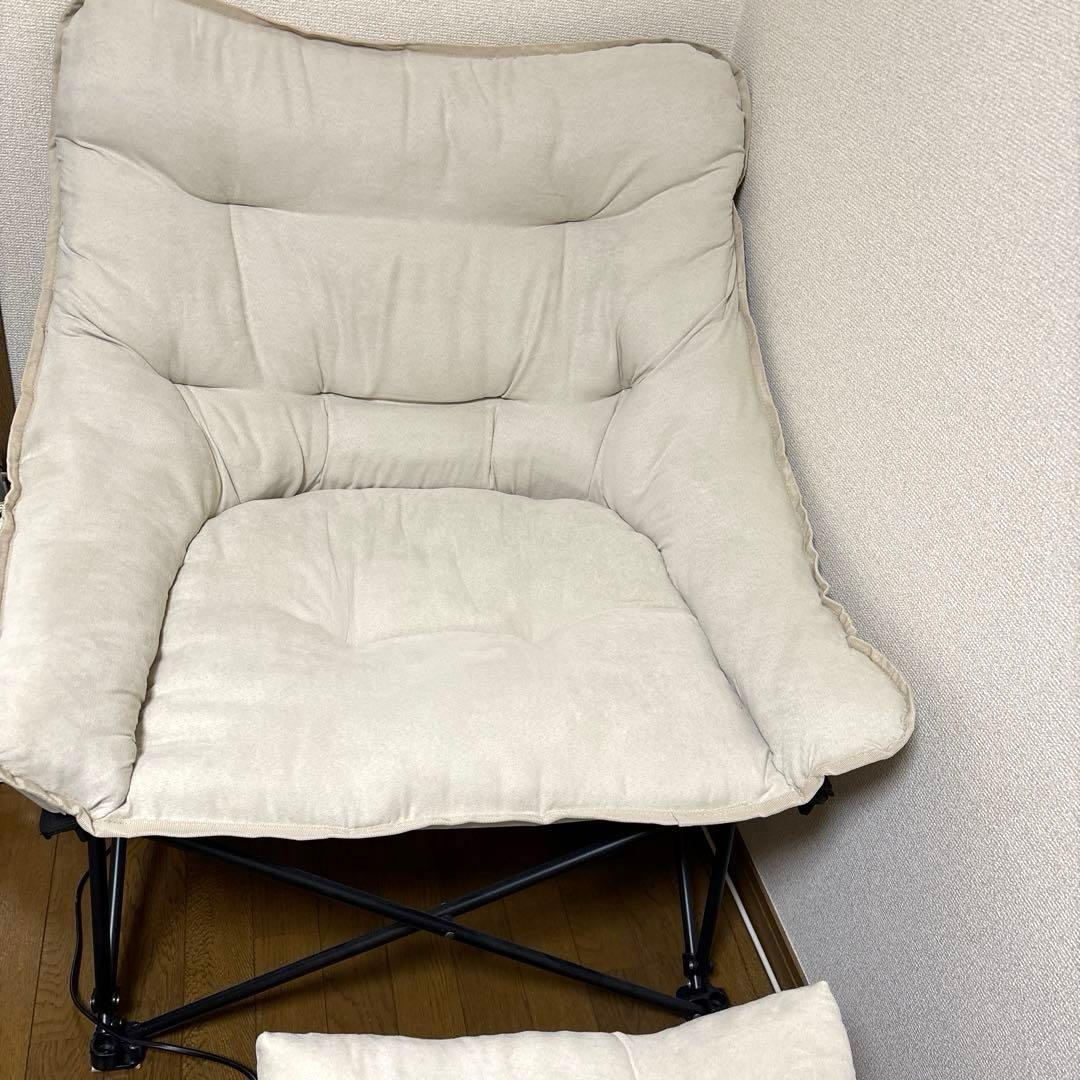 ニトリ　バタフライチェア　ワイド　折りたたみスツール　オットマン　セット