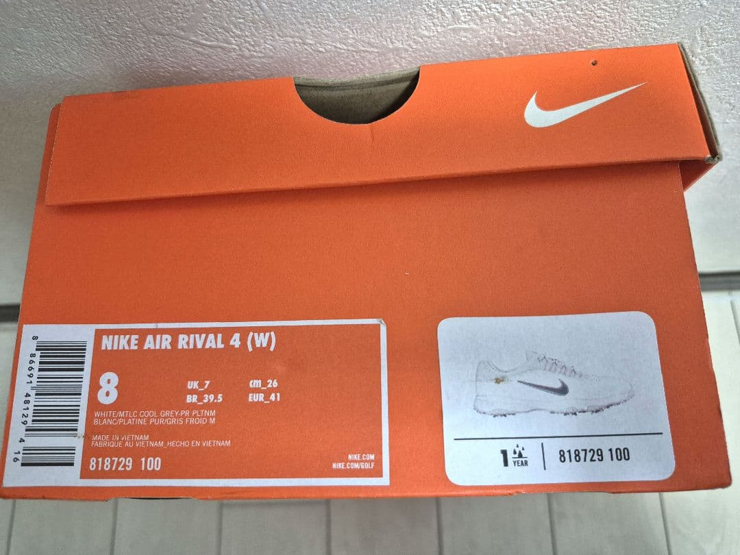 新品未使用　Nike Golf ゴルフシューズ ホワイト/グレー