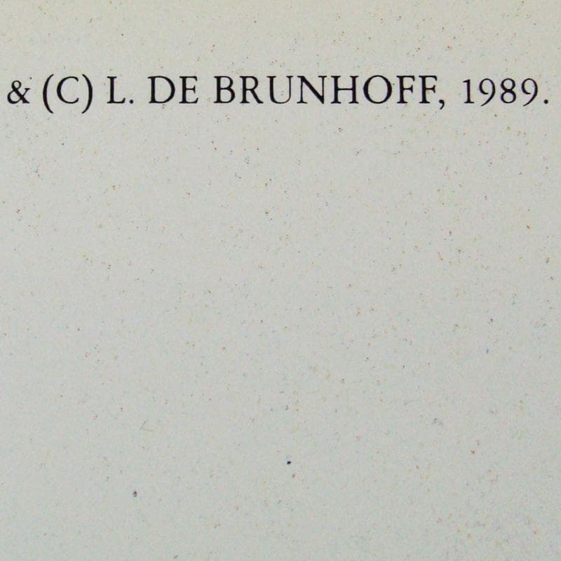 Babar en Avion 1989年 ブリュノフ アートポスター