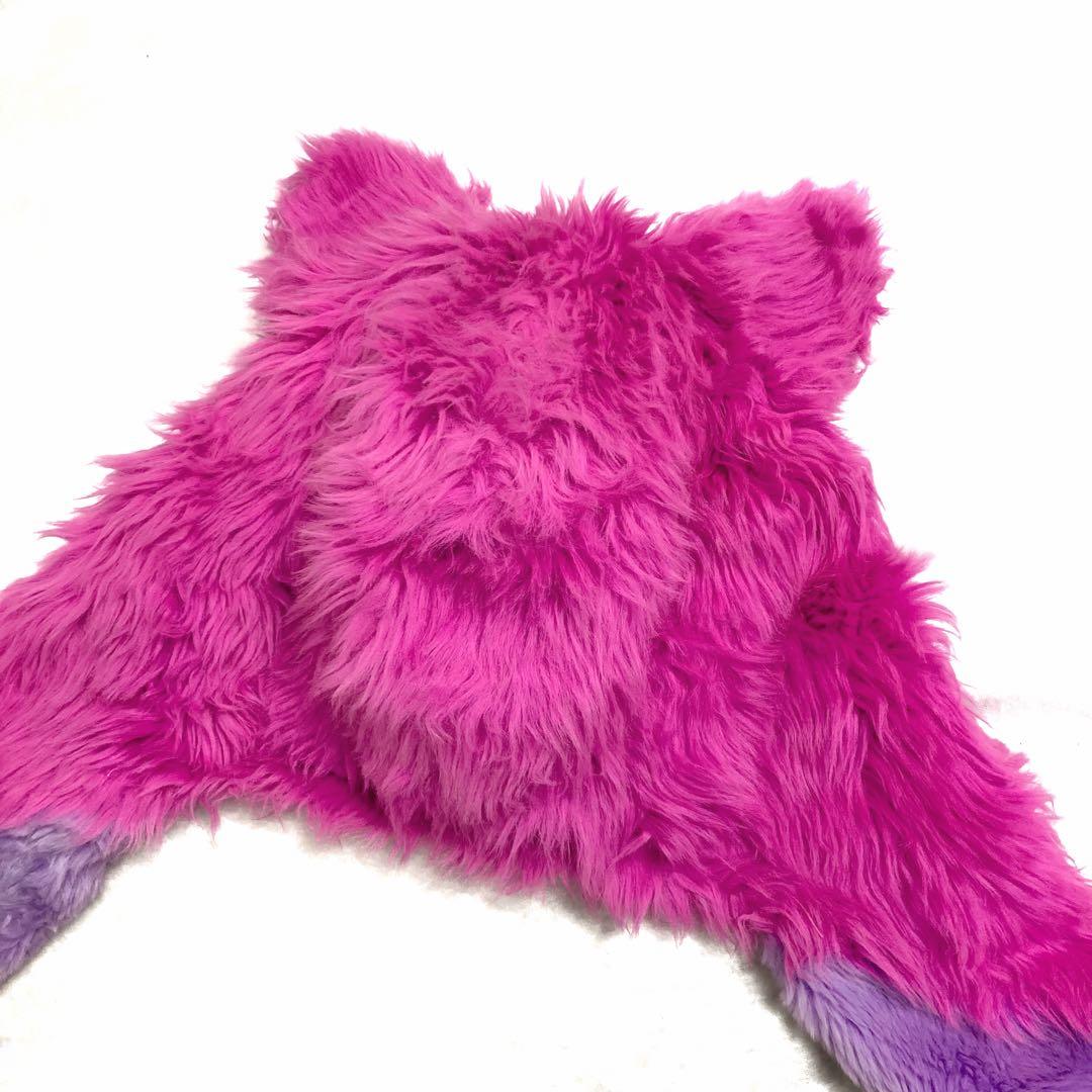 【週末限定価格】美品✨チェシャ猫マフラーキャップ ファンキャップ ディズニー