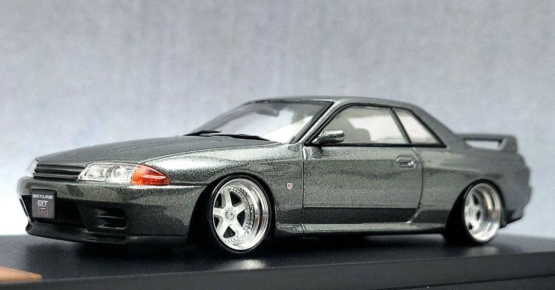 1/43　スカイライン改　R32　GT-R　スカラ－　アルミ製　深リム