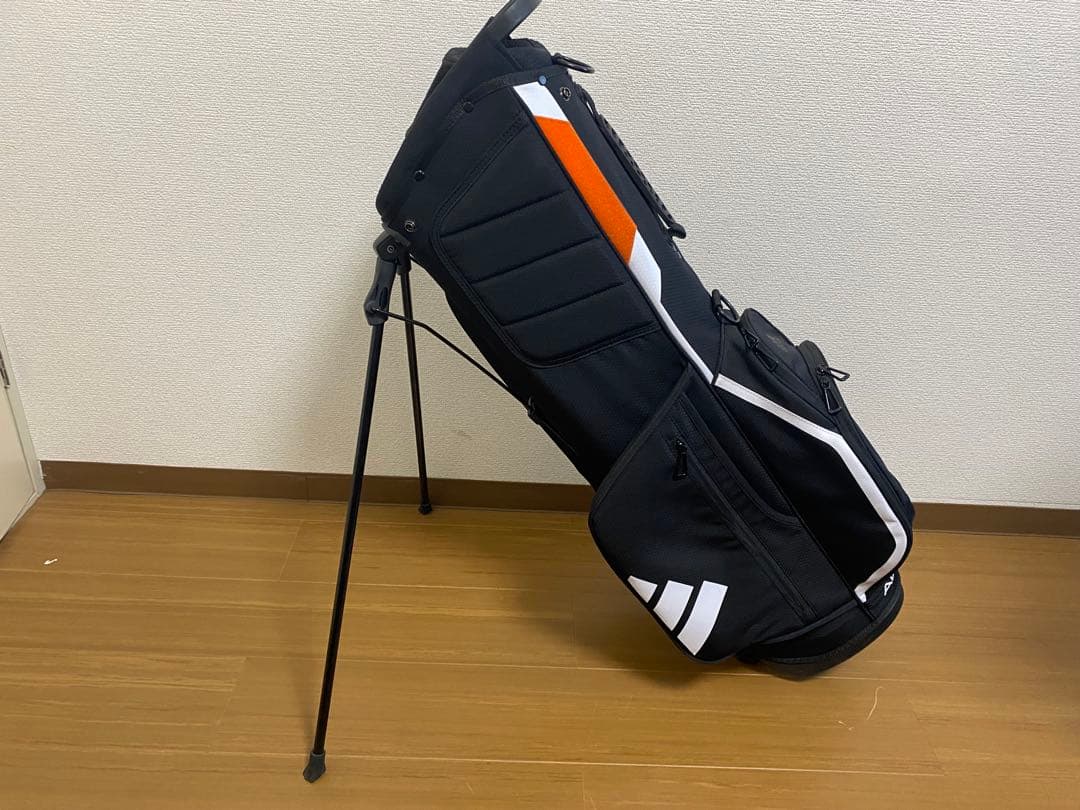 adidas ゴルフバッグ 黒/オレンジ/白