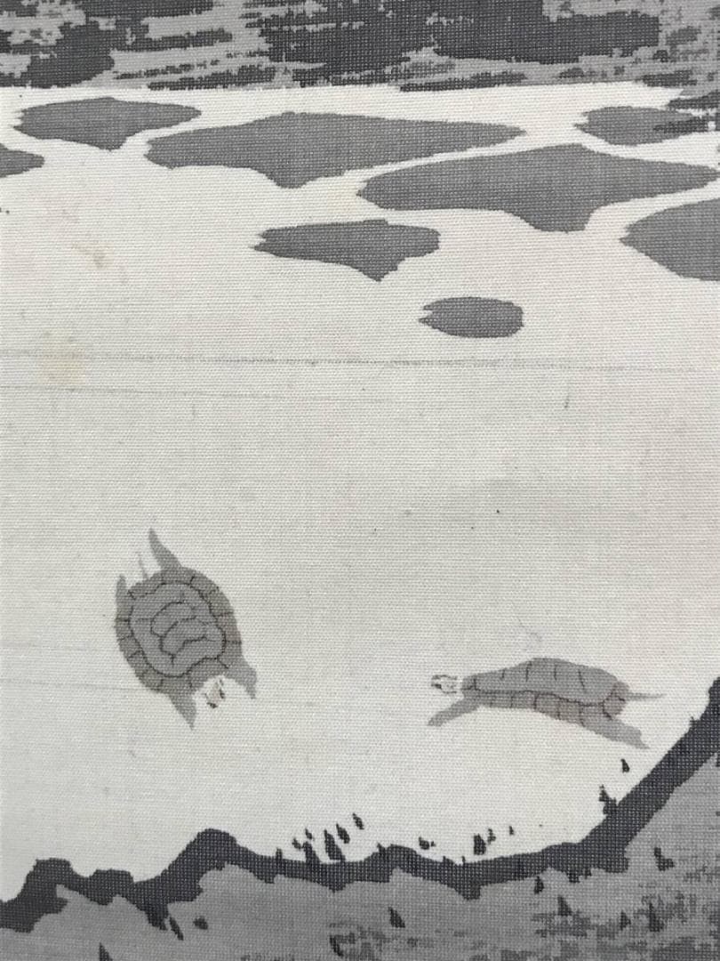 【真作】玉渕/蓬莱山図/祝事山水図/掛軸/名家伝来/AB-883