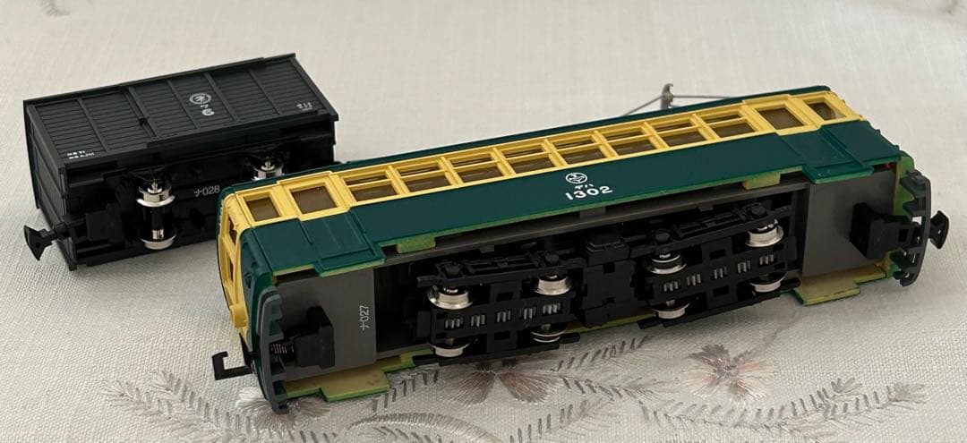 トミーテック 富井電鉄　猫屋線 直通用路面電車＋客車/貨車セット　2両2点