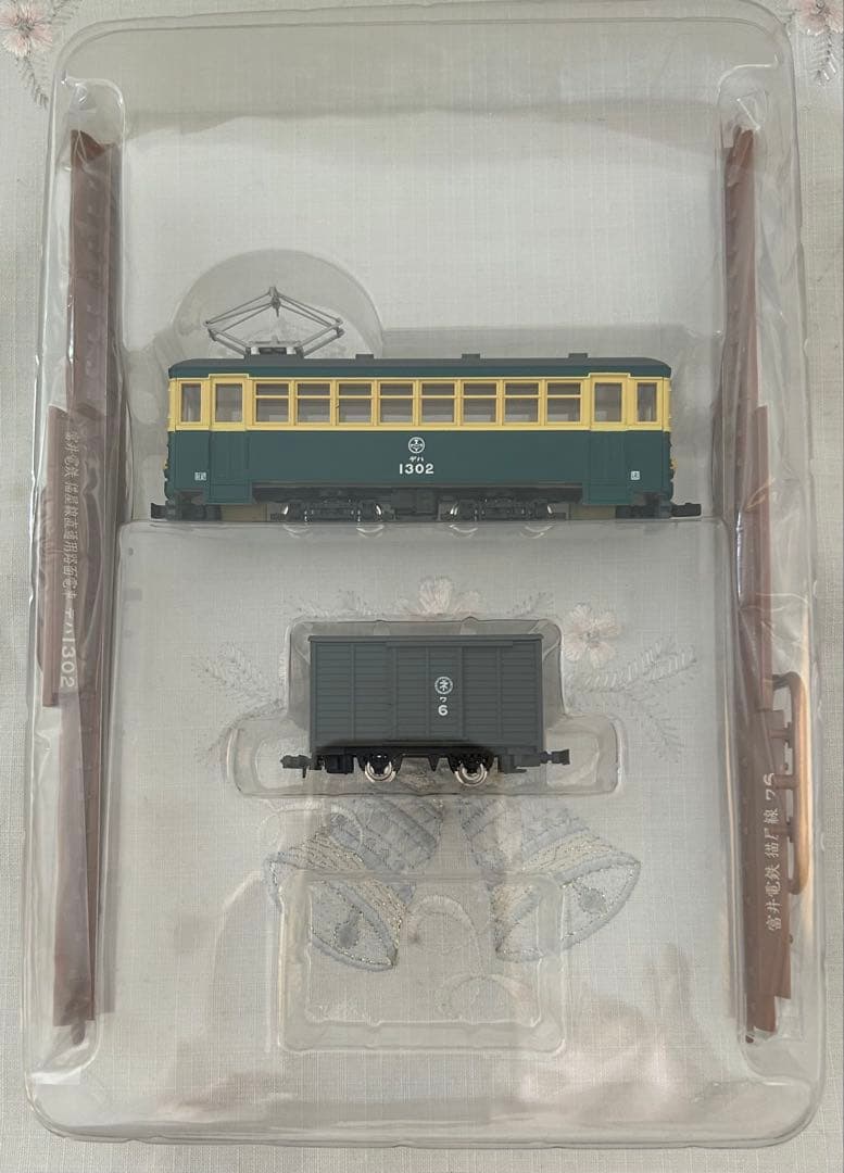 トミーテック 富井電鉄　猫屋線 直通用路面電車＋客車/貨車セット　2両2点