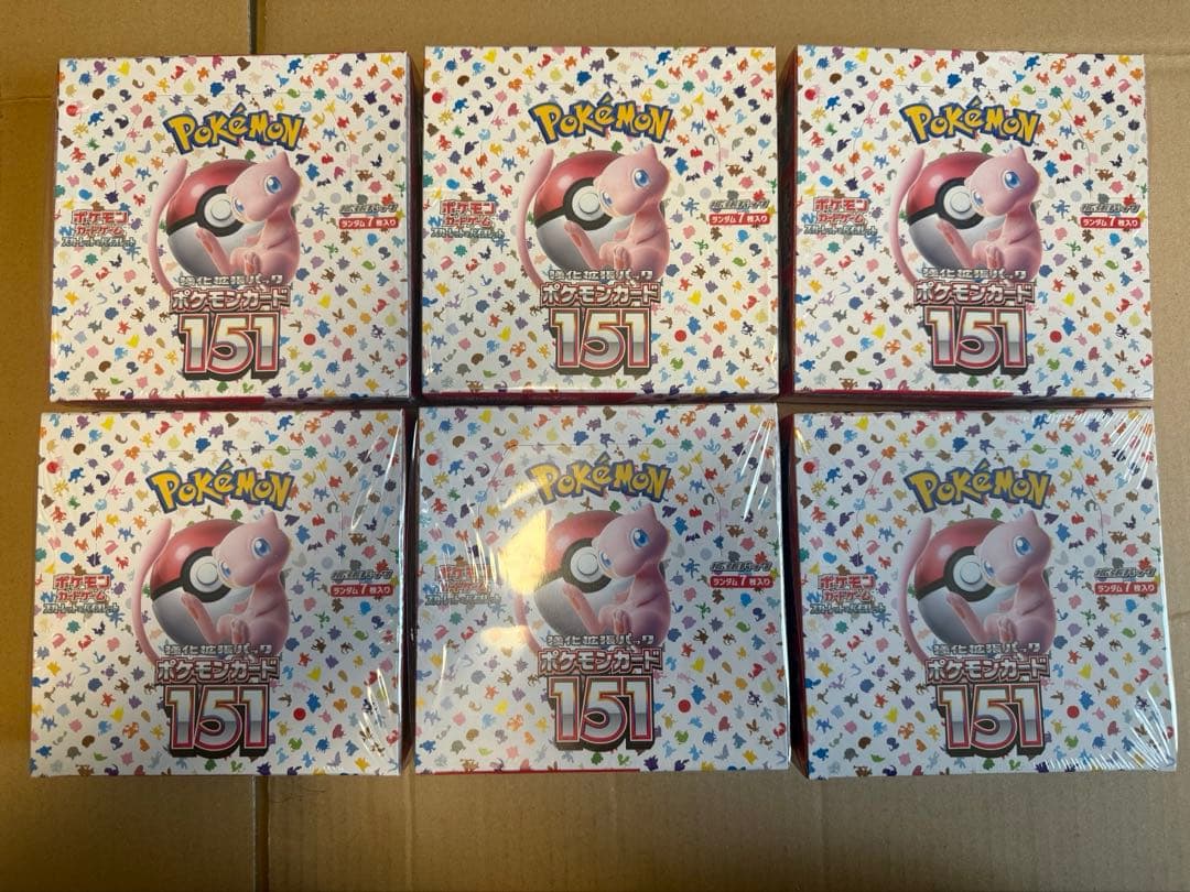 ポケモンカード　151　未開封　シュリンク付き　6 BOX