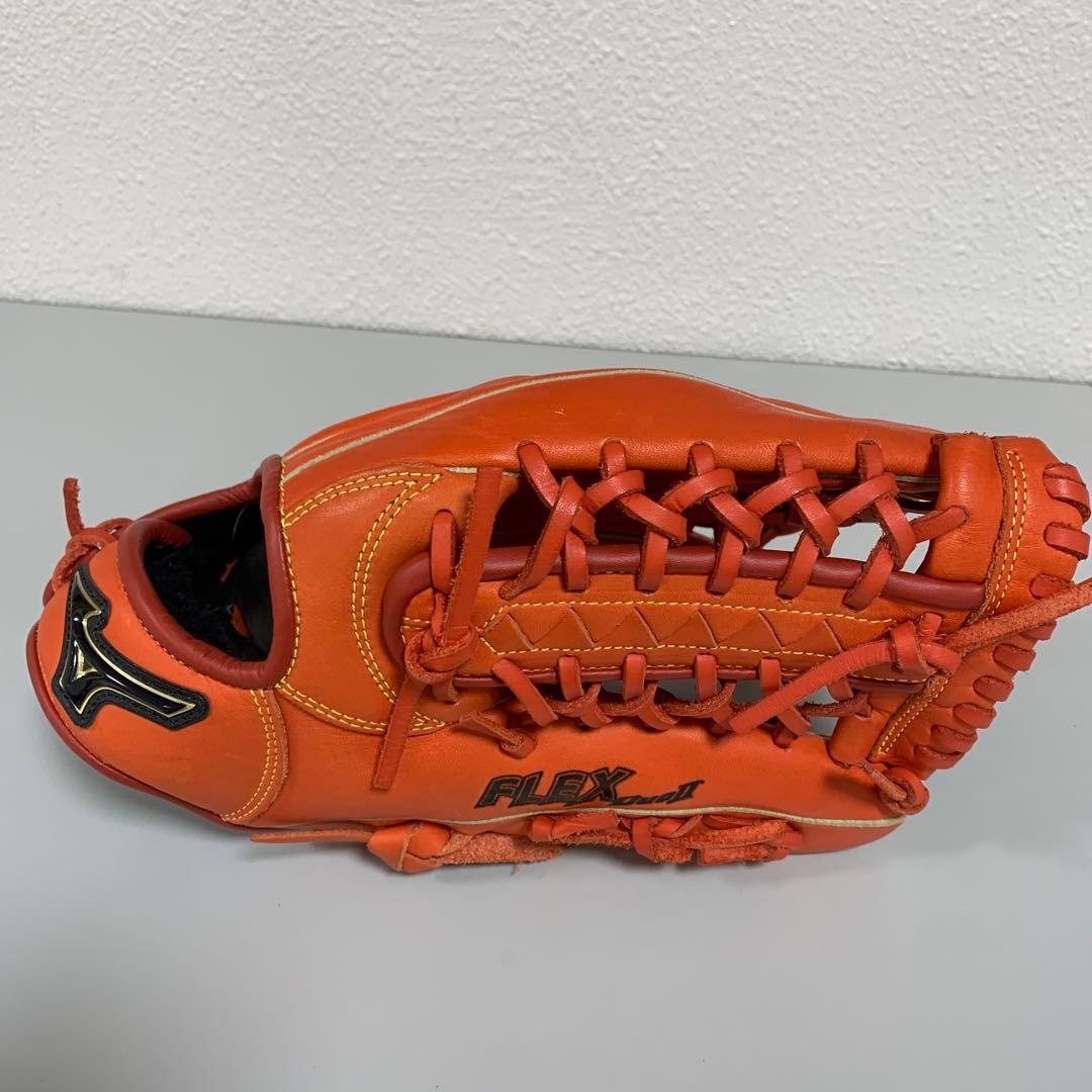 Mizuno FLEX JET II オレンジ グローブ 右投げ用